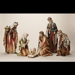 Resin Made Nativity 20" (50 cm) 6-pc