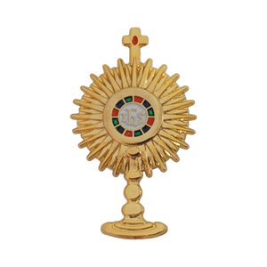 Épinglette «Ostensoir», laquée, 38mm