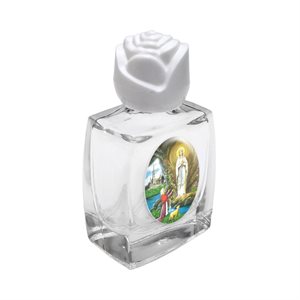 "Lourdes" Empty Holy Water Glass Bottle, ½ oz