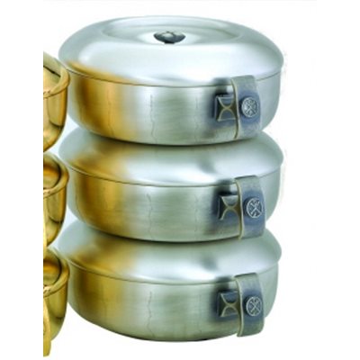Triple Stacky Ciborium, Gold Plate 24Kt / set of 3-pc