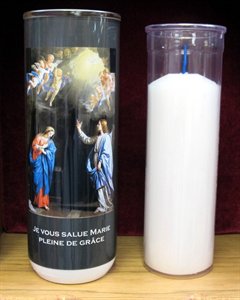 5 Days Annunciation Votive Glass Candles / ea