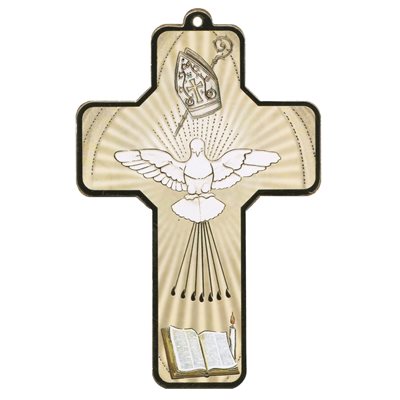 Confirmation Wood Laminated Cross 3.5'' x 5'' (9 x 13 cm)