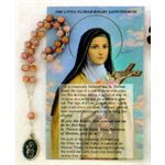 Saint Terese Rosary with prayer Saint Terese Rosary with prayer