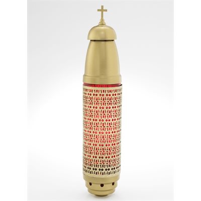 Cemetery Light w / Gold-tone Filigree, 18.75" (47.6 cm) Ht.
