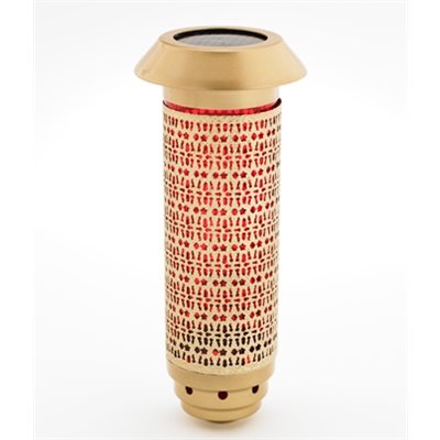 Solar Gold Tone Cemetery Light, 12.75" (32.4 cm) Ht.