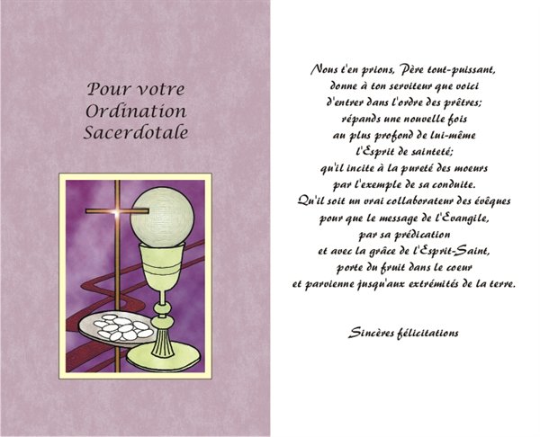 Carte Ordination Sacerdotale 5 25 X 8 5 13 3 X 21 6 Cm Carte Ordination Sacerdotale 5 25 X 8 5 13 3 X 21 6 Cm