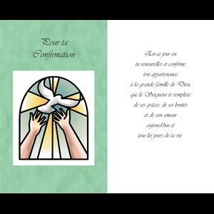 Carte Confirmation 5 25 X 8 5 13 3 X 21 6 Cm