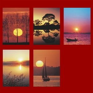 Mass Offering Cards "Sunsets" / package of 100