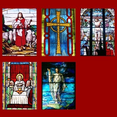 Mass Offering Cards "Stained Glass" / package of 100