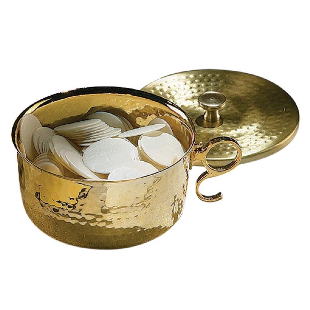 Ciboire superposable en laiton doré jusqu'à 1000 hosties / un Ciboire superposable en laiton doré jusqu'à 1000 hosties / un