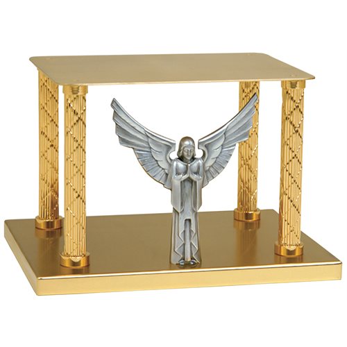 Thabor gold plated with Silver Angel 9.75'' Ht. x 10'' x 13'