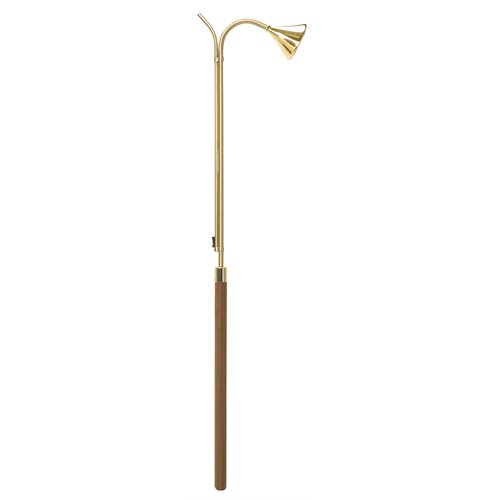 Candle Lighter, Brass with Walnut Handle, 60" (152 cm)