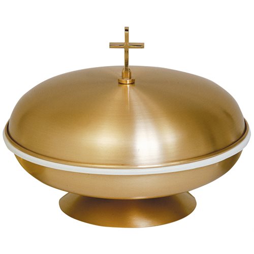 Baptismal Bowl, Bronze, with Cover 10.5'' H. x 14.5'' D.