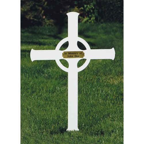 Memorial Cross, Celtic design 20'' H. (51 cm)