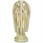 Statue Ext. Ange Bougeoir Gauche 27" (69 cm) Ht. en FDV Statue Ext. Ange Bougeoir Gauche 27" (69 cm) Ht. en FDV