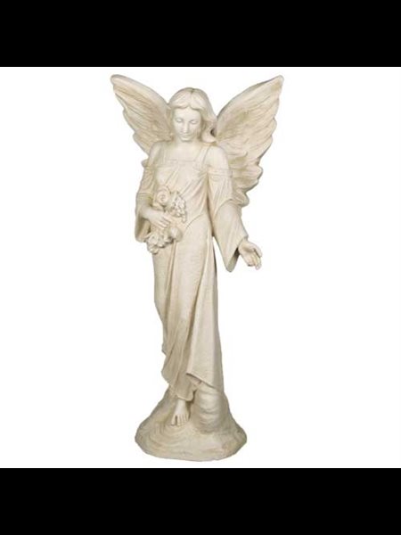Fiberglass Outdoor Statue Angel Flora, 38" (96.5 cm) Ht. Fiberglass Outdoor Statue Angel Flora, 38" (96.5 cm) Ht.