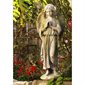 Fiber Stone Outdoor Statue Angel Afriel, 24" (61 cm) Ht. Fiber Stone Outdoor Statue Angel Afriel, 24" (61 cm) Ht.