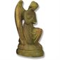 Fiber Stone Outdoor Statue Angel St. Anne Hands Cross 21" Ht Fiber Stone Outdoor Statue Angel St. Anne Hands Cross 21" Ht