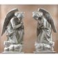 Fiberglass Adoration Kneeling Angels Outdoor Statue, 55" Ht.