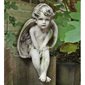 Fiber Stone Outdoor Statue Meditation Cherub Medium, 12" Ht. Fiber Stone Outdoor Statue Meditation Cherub Medium, 12" Ht.