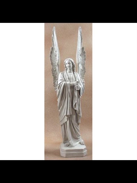 Statue Ext. Ange Cathédrale Droite 89" (226 cm) Ht. en FDV Statue Ext. Ange Cathédrale Droite 89" (226 cm) Ht. en FDV