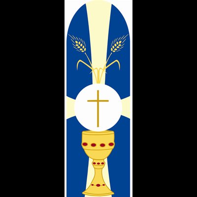 Cierge 1ère communion 12" (30.5 cm) en français / un