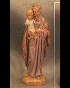 Statue Saint Joseph 8" (20 cm) en résine italienne