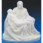 Statue ext. Pieta 22'' (56 cm) blanche polyuréthane Statue ext. Pieta 22'' (56 cm) blanche polyuréthane