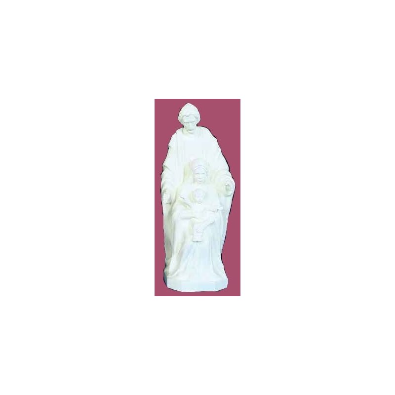 Statue ext. Sainte Famille 24'' (61 cm) blanche polyuréthane Statue ext. Sainte Famille 24'' (61 cm) blanche polyuréthane