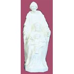 Statue ext. Sainte Famille 24'' (61 cm) blanche polyuréthane Statue ext. Sainte Famille 24'' (61 cm) blanche polyuréthane