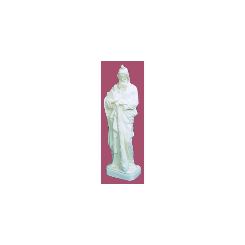 Statue ext. Saint Jude 24'' (61 cm) blanche polyuréthane Statue ext. Saint Jude 24'' (61 cm) blanche polyuréthane