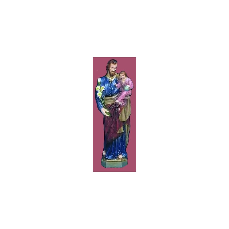 Statue ext. Saint Joseph 24'' (61 cm) couleur polyuréthane Statue ext. Saint Joseph 24'' (61 cm) couleur polyuréthane