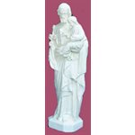 Statue ext. Saint Joseph 24'' (61 cm) blanche polyuréthane Statue ext. Saint Joseph 24'' (61 cm) blanche polyuréthane