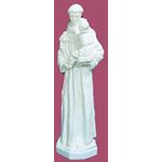 Statue ext. Saint Antoine 24'' (61 cm) blanche polyuréthane Statue ext. Saint Antoine 24'' (61 cm) blanche polyuréthane
