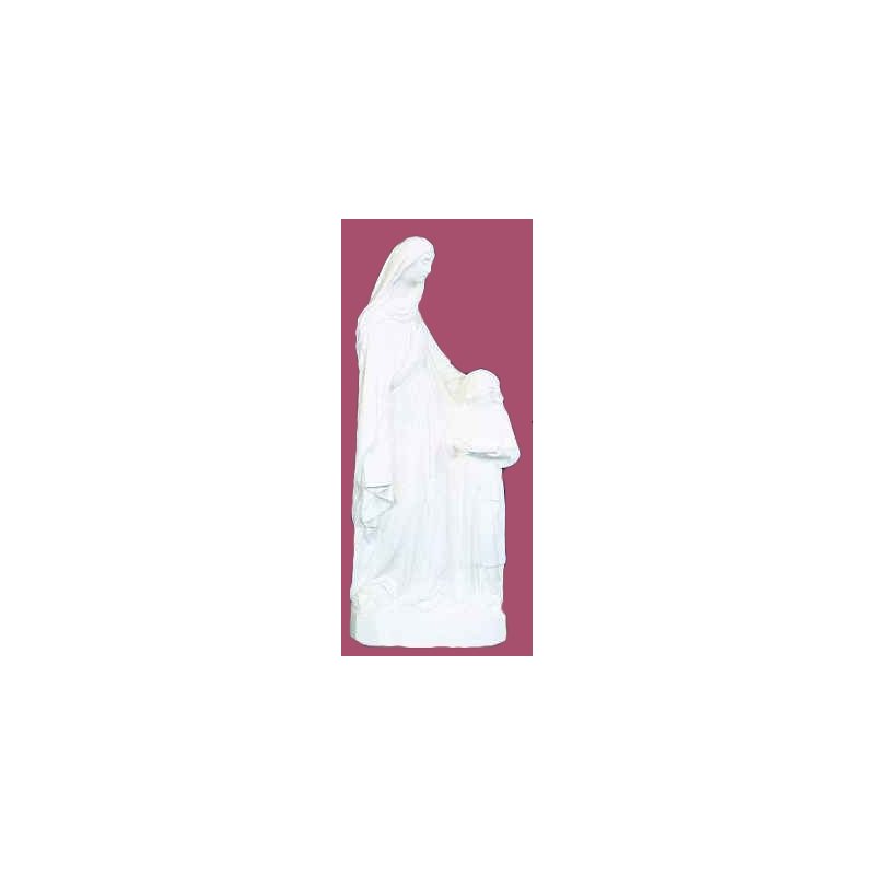Statue ext. Sainte Anne Ens. 24'' (61 cm) blanche polyuré... Statue ext. Sainte Anne Ens. 24'' (61 cm) blanche polyuré...