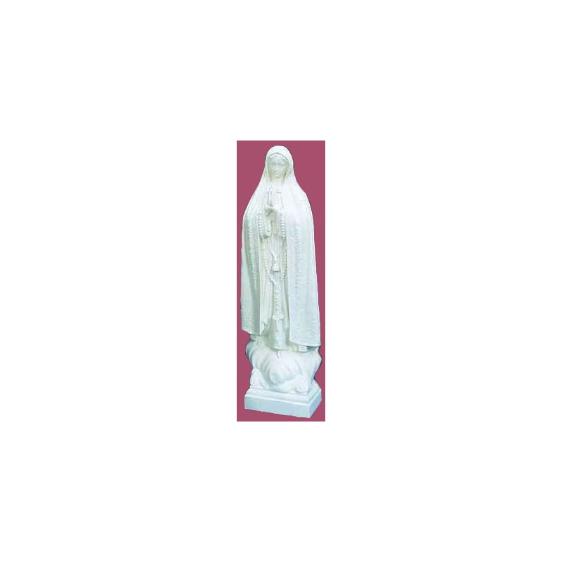 Statue ext. N.D. Fatima 24'' (61 cm) blanche polyuréthane Statue ext. N.D. Fatima 24'' (61 cm) blanche polyuréthane