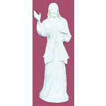 Statue ext. Jésus Miséricordieux 24'' (61 cm) blanche polyu. Statue ext. Jésus Miséricordieux 24'' (61 cm) blanche polyu.