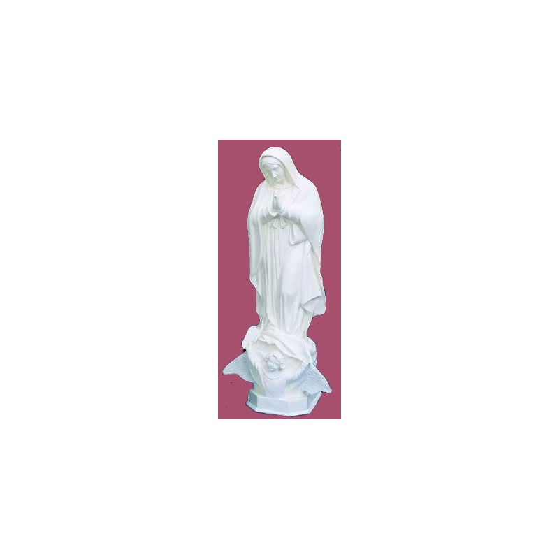 Statue ext. N.D. Guadeloupe 24'' (61 cm) blanche polyuréthan Statue ext. N.D. Guadeloupe 24'' (61 cm) blanche polyuréthan