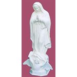 Statue ext. N.D. Guadeloupe 24'' (61 cm) blanche polyuréthan Statue ext. N.D. Guadeloupe 24'' (61 cm) blanche polyuréthan