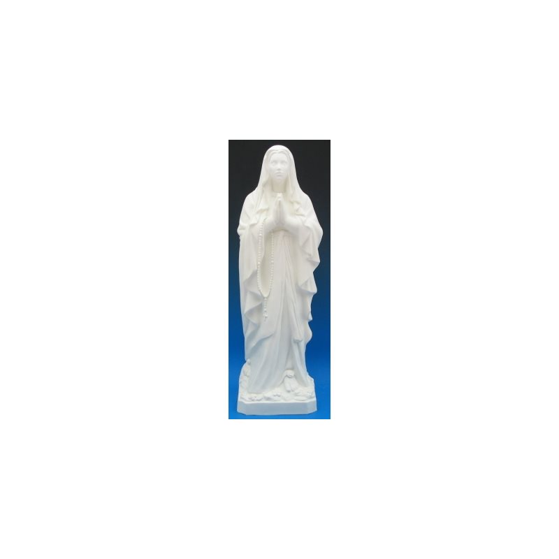 Statue ext. N.D. Lourdes 24'' (61 cm) blanche polyuréthan Statue ext. N.D. Lourdes 24'' (61 cm) blanche polyuréthan