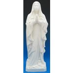 Statue ext. N.D. Lourdes 24'' (61 cm) blanche polyuréthan Statue ext. N.D. Lourdes 24'' (61 cm) blanche polyuréthan
