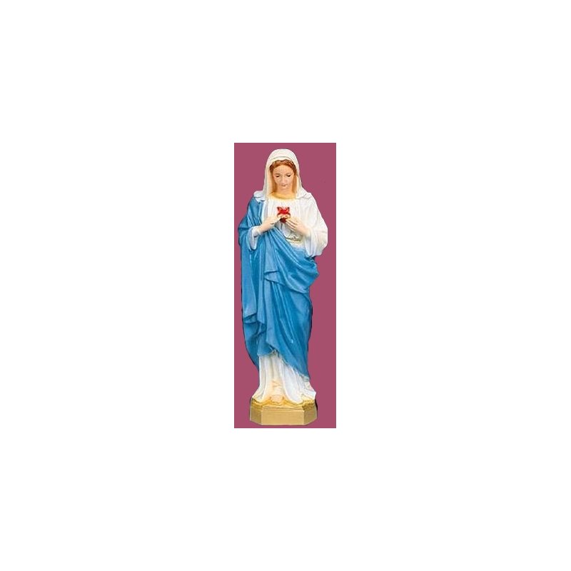 Sacred Heart of Mary Color Vinyl Compo. Outdoor Statue, 24" Sacred Heart of Mary Color Vinyl Compo. Outdoor Statue, 24"