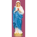 Sacred Heart of Mary Color Vinyl Compo. Outdoor Statue, 24" Sacred Heart of Mary Color Vinyl Compo. Outdoor Statue, 24"