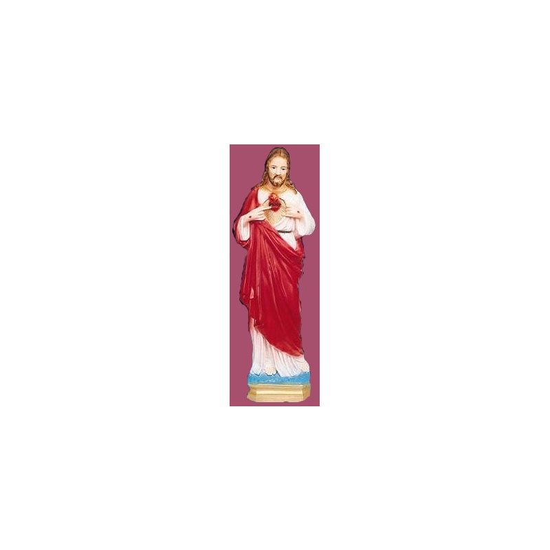 Sacred Heart of Jesus Color Vinyl Compo. Outdoor Statue, 24" Sacred Heart of Jesus Color Vinyl Compo. Outdoor Statue, 24"