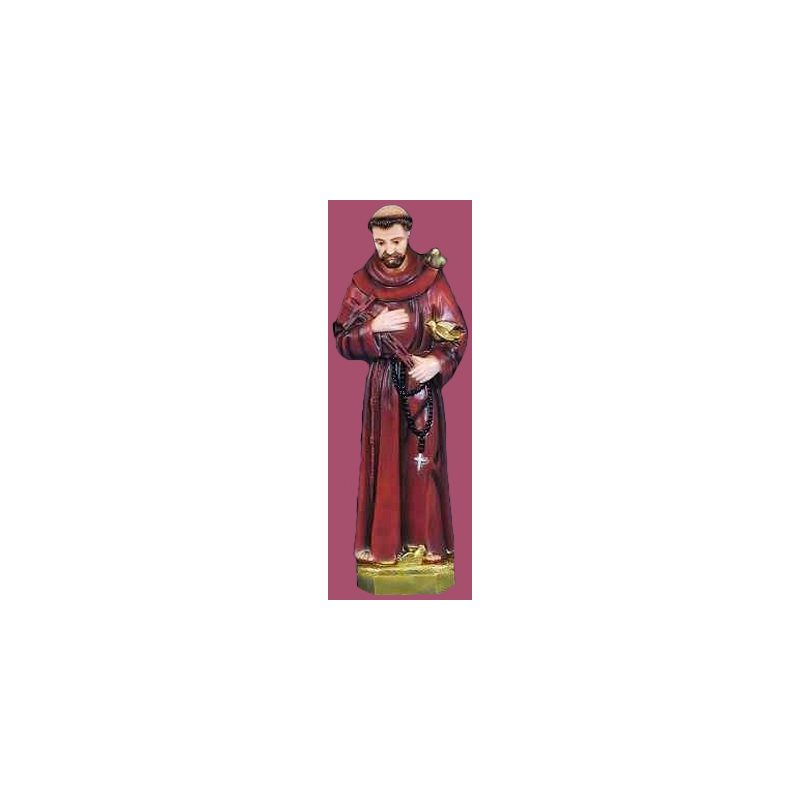 St. Francis Color Vinyl Compo. Outdoor Statue, 32" (81 cm) St. Francis Color Vinyl Compo. Outdoor Statue, 32" (81 cm)