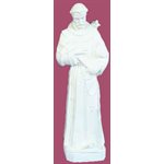 St. Francis White Vinyl Compo. Outdoor Statue, 32" (81 cm) St. Francis White Vinyl Compo. Outdoor Statue, 32" (81 cm)