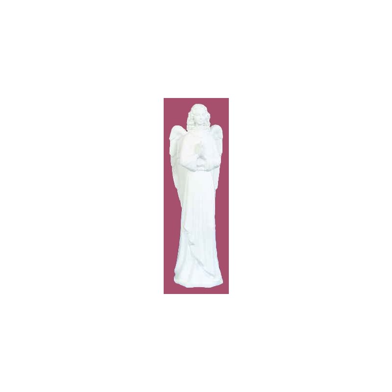 Standing Angel White Vinyl Compo. Outdoor Statue, 36" Standing Angel White Vinyl Compo. Outdoor Statue, 36"