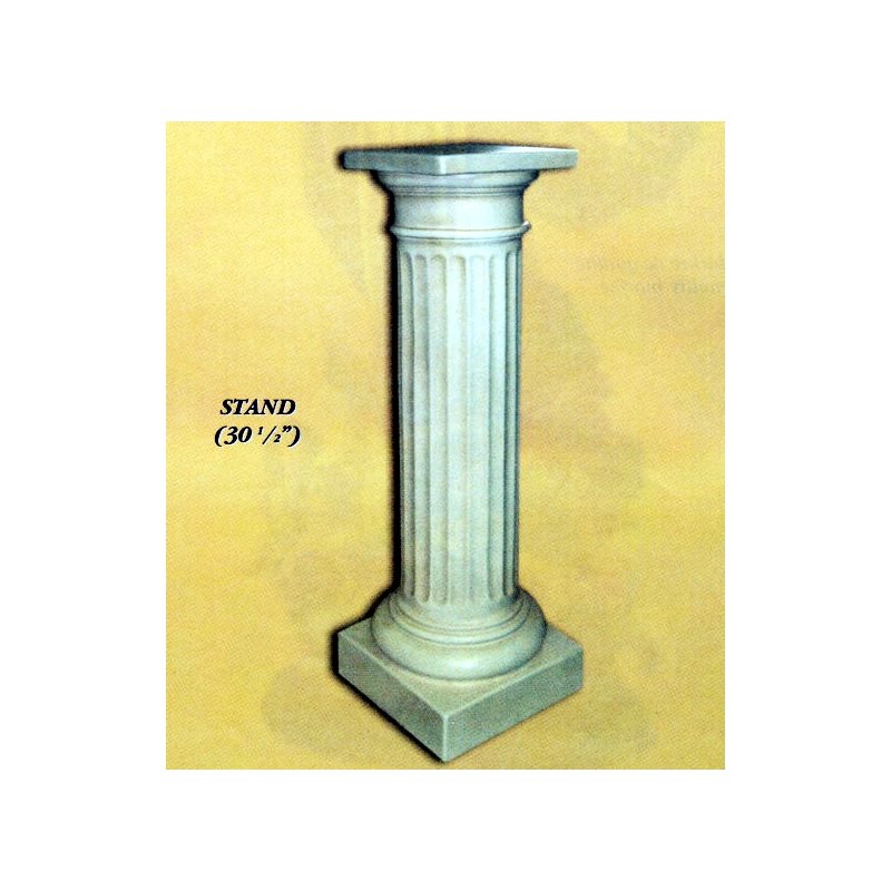 Colonne pour Statue 30.5" (77.5 cm) en plâtre blanc Colonne pour Statue 30.5" (77.5 cm) en plâtre blanc