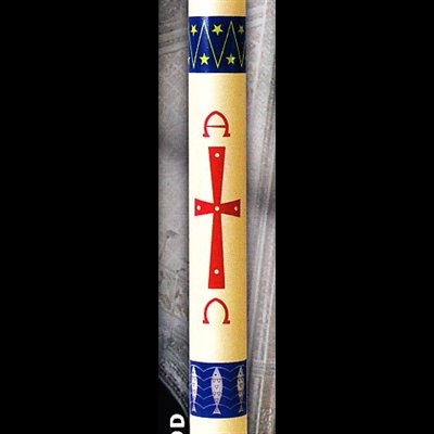 Cierge pascal 2 1 / 2" x 27" Crédo Cierge pascal 2 1 / 2" x 27" Crédo