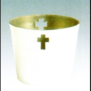 Verre à lampions en aluminium Bleu, Hauteur 2" (5.1 cm)
